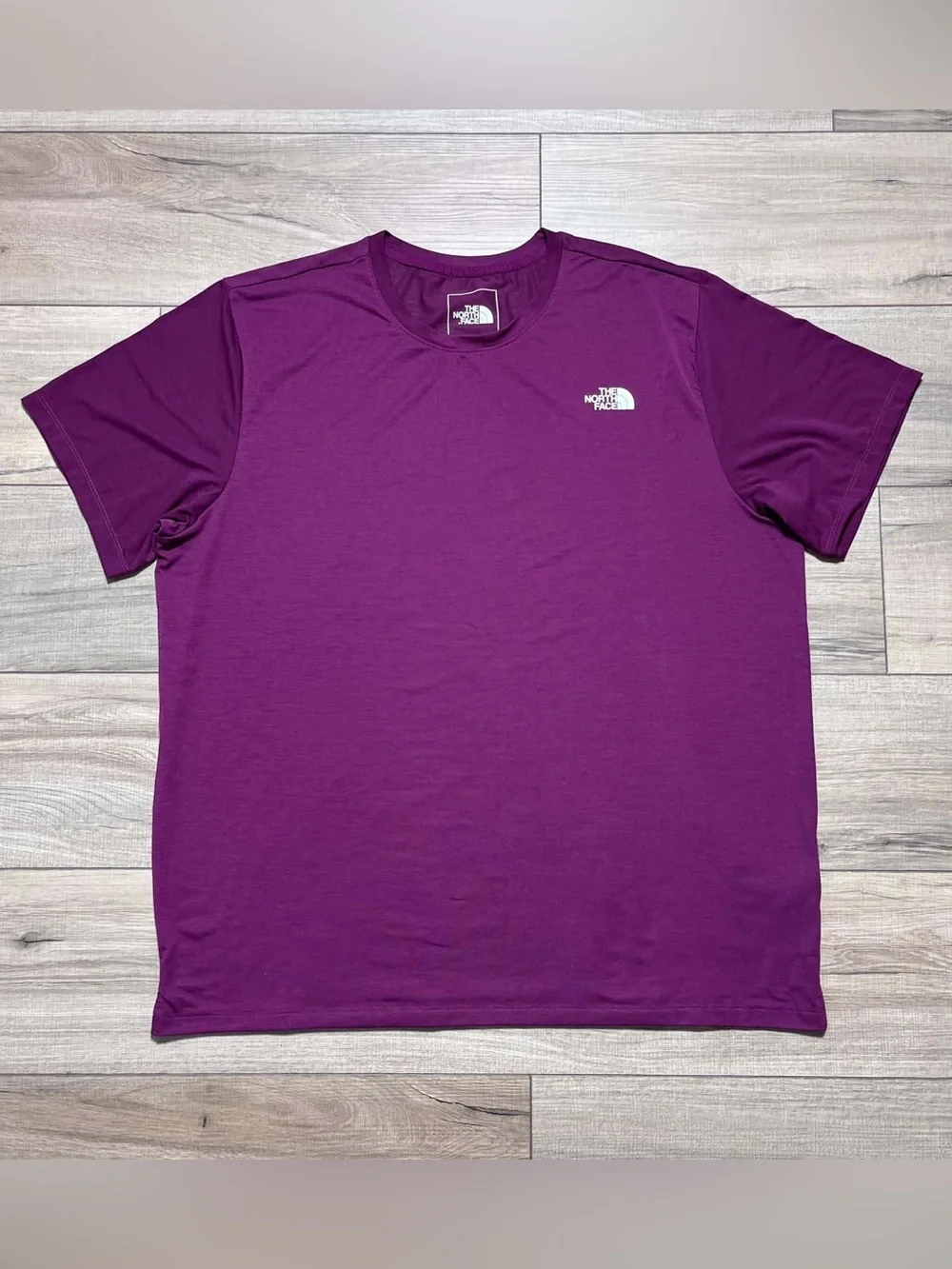 The North Face Mens Short Sleeve Crew Neck T-Shirt Size XL Wine